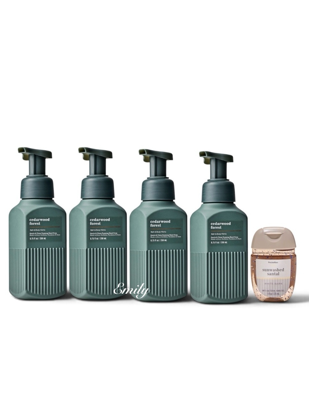NEW 4X Bath & Body Works Cedarwood Forest Foaming Hand Soap 8.75 fl oz Set - Picture 1 of 5